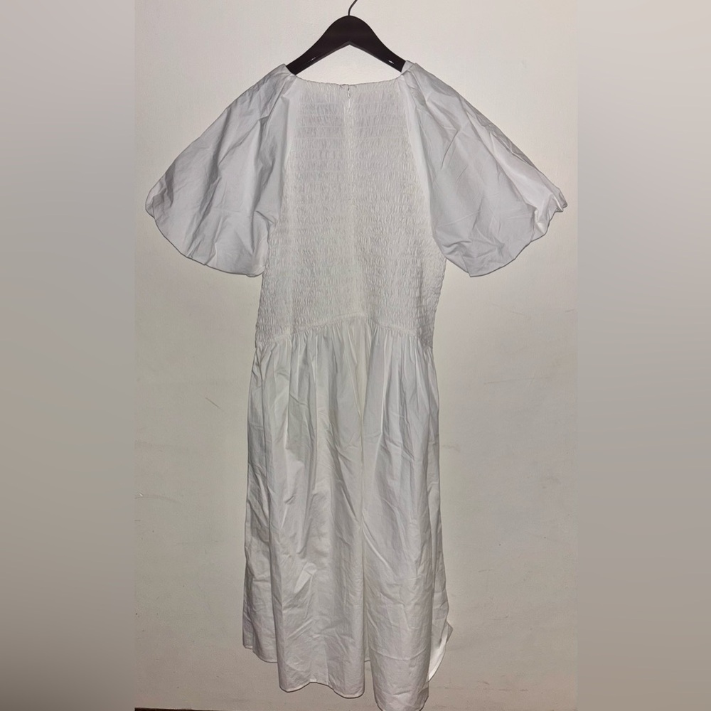 NWT J. Crew Meadow dress in cotton poplin White XL Flowy Boho Cottagecore Preppy - Picture 7 of 12
